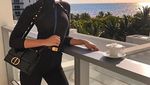 Pemotretan di Bali, Cantiknya Olivia Culpo Saat Makan Pizza dan Es Krim