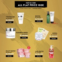 Kehabisan skincare? Anda bisa mencari produk-produk yang diskon di situs belanja iLotte. Sejumlah brand-brand terkenal, seperti Yves Roches, Elizabeth Arden, Nature Republic, Klavuu hingga Benton bisa didapatkan seharga Rp 100 ribu. Jangan sampai ketinggalan promo yang berlaku hingga besok ini. Foto: Istimewa
