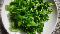 Selain mengunggah berbagai foto karya seni, Grant juga hobi pamer foto makanan. Kali ini ia memamerkan sayuran favoritnya, watercress atau selada air. Ia menilai sayuran ini jauh lebih bernutrisi dari kale. Foto: Instagram grantalexandra