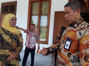 Khofifah Minta Bulog Bikin Pasar Beras Lebih Modern di Sidoarjo