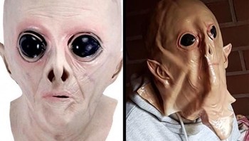 Kostumnya jadi lebih seram nggak sih? Foto: Russel-Nordeman via Reddit