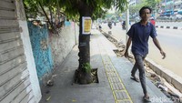 Kawasan yang sebelumnya rindang kini gersang akibat tak adanya pohon.