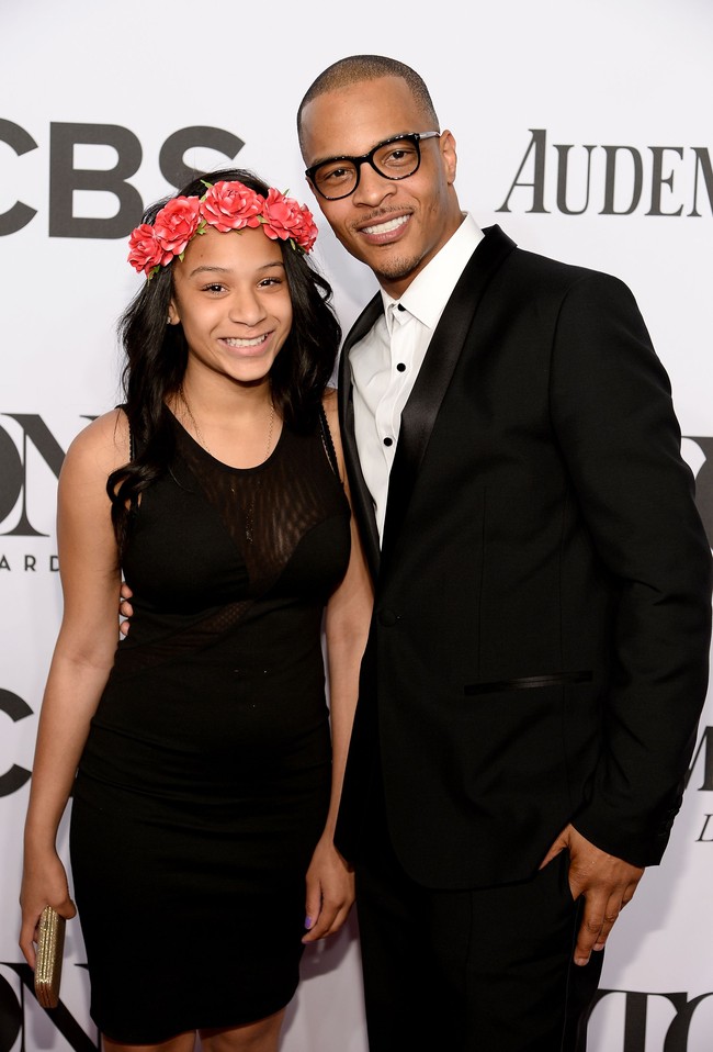 Inilah kebersamaan sang rapper dengan putrinya di tahun 2014. Di momen ini, Deyjah menemani sang ayah menghadiri Tony Awards.  Foto: Dimitrios Kambouris/Getty Images for Tony Awards Productions