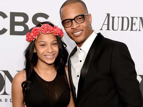 Deyjah Harris dan sang ayah rapper T.I di 2014