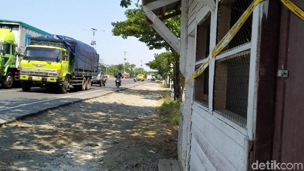Warung TKP penemuan mayat wanita bersimbah darah di Pemalang. 