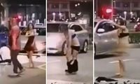 Wanita Ini Jadi Sensasi karena Berantem dengan Sopir Taksi dan Lepas Busana