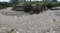 Sampah tersebut mengotori sungai sejak beberapa bulan lalu.