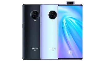 Vivo NEX 3 5G menjadi ponsel flagship non gaming pertama yang punya konektivitas 5G. Nex 3 dilengkapi dengan tiga kamera belakang, yang salah satunya menggunakan sensor Samsung Isocell Bright GW1. Hal ini juga membuat Nex 3 menjadi ponsel flagship pertama yang menggunakan sensor 64 megapixel tersebut. Foto: Vivo