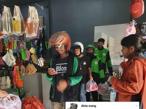 Pesan Makanan Lewat Ojol, Ternyata Diantar Rombongan Driver Ojol