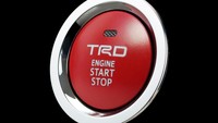 Start Stop button yang lebih sporty dengan warna merah TRD.