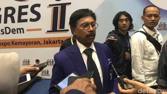 Sekjen Partai NasDem, Johnny G Plate. (Rolando FS/detikcom)