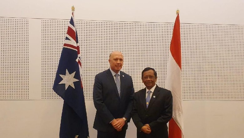 Mahfud Md Bertemu Mendagri Australia Bahas Kerja Sama Cegah Terorisme Mahfud Md Bertemu Mendagri Australia Bahas Kerja Sama Cegah Terorisme