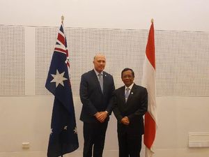 Mahfud Md Bertemu Mendagri Australia Bahas Kerja Sama Cegah Terorisme