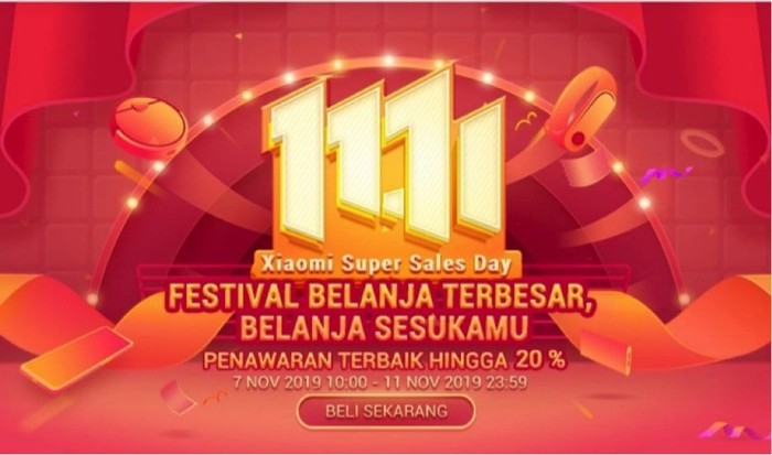 Xiaomi Ikut Meriahkan Festival Belanja Online 11.11