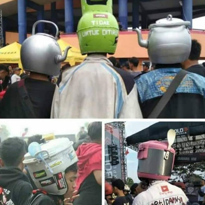 Helm Bentuk Tabung Gas Hingga Teko Langgar SNI 