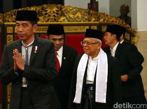 Maruf Beri Sambutan di Acara Maulid Nabi, Jokowi: Penghormatan ke Beliau