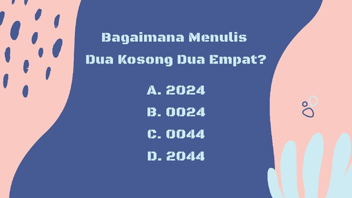 Bagaimana menulis dua kosong dua empat? Foto: detikHealth Bagaimana menulis dua kosong dua empat? Foto: detikHealth
