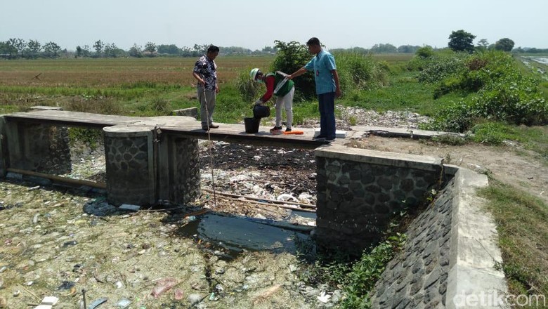 Sungai Ledeng di Mojokerto Diduga Tercemar Limbah dari 14 UKM Ini Sungai Ledeng di Mojokerto Diduga Tercemar Limbah dari 14 UKM Ini