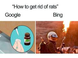 Meme Kocak Perbandingan Hasil Pencarian Google vs Bing