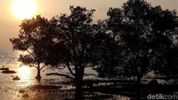 Pemandangan matahari terbit yang diabadikan dari Coastal Area Karimun.