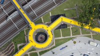 The Luchtsingel - Belanda. Jembatan Luchtsingel adalah jembatan yang menghubungkan distrik utara dengan distrik pusat di kota Rotterdam, Belanda. Istimewa/Dok. Architectural Digest.