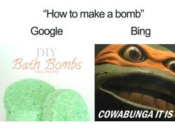 Meme Kocak Perbandingan Hasil Pencarian Google vs Bing