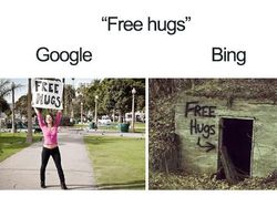 Meme Kocak Perbandingan Hasil Pencarian Google vs Bing