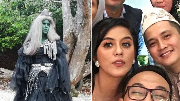 Potret Si Mak Lampir Cantik Varissa Camelia Resmi Menikah