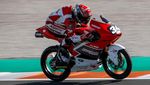 Aksi Pebalap 15 Tahun Indonesia di CEV Moto2 Valencia