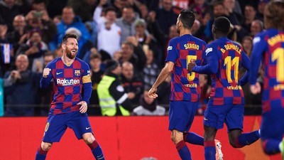 Aksi-Aksi Lionel Messi Bikin Rekor Lagi
