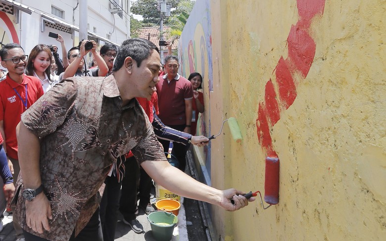 Hari Pahlawan, Walkot Hendi Percantik Kampung Pelangi Hari Pahlawan, Walkot Hendi Percantik Kampung Pelangi