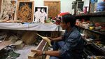Lukisan Triplek Asal Kepri Tembus Pasar Eropa Lho