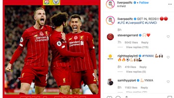 Liverpool: GET IN REDS!!! Foto: Instagram