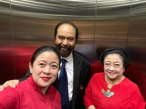 Puan Selfie Bareng Mega-Paloh, Ucapkan Selamat HUT NasDem