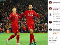 Euforia Pemain Liverpool Rayakan Kemenangan di Instagram