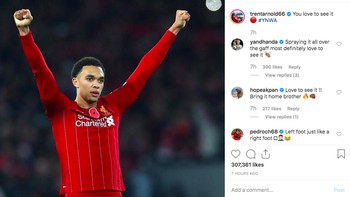 Trent Arnold: Kalian senang menyaksikannya. Foto: Instagram