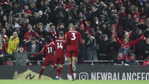 Liverpool ada di posisi ketiga, di bawah MU dan Arsenal sebagai klub terbaik di Boxing Day