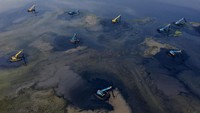Begini penampakan udara, Waduk Pluit, Jakarta Utara saat dilakukan pengerukan, Senin (11/11/2019).