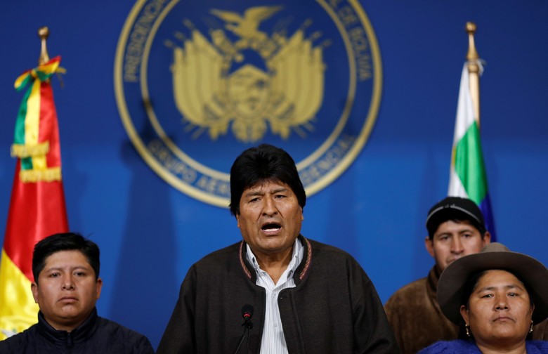 Presiden Bolivia Evo Morales Mundur Presiden Bolivia Evo Morales Mundur