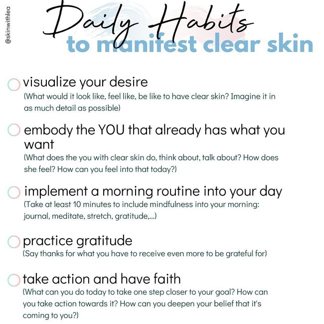 Lea mengaku menyembuhkan jerawatnya tanpa pergi ke dokter, obat, mengubah pola makan, menggunakan produk khusus, atau facial mahal. Caranya adalah dengan mengubah fokus dari masalah dan melihat sisi positif.  Foto: Instagram @skinwithlea