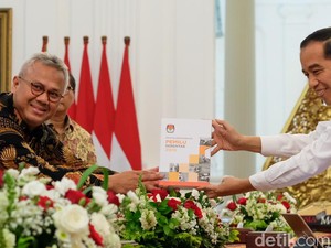 Lapor Evaluasi Pemilu ke Jokowi, KPU Singgung Partisipasi Pemilih