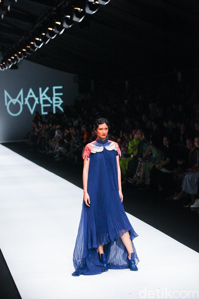 Albert Yanuar merilis koleksi terbarunya dengan mengambil tema Vare Voluceres di Jakarta Fashion Week 2020, Senayan City, Jakarta, Kamis [24/10/2019]. Foto: Rifkianto Nugroho/detikcom