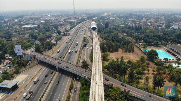 Pagi-pagi, Erick Thohir Pamer Long Span LRT Terpanjang Dunia