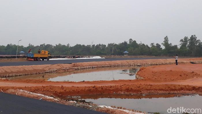 Sky Land International Circuit Sekayu sedang dalam tahapa penyelesaian akhir. (Raja Adil Siregar/detikSport) Sky Land International Circuit Sekayu sedang dalam tahapa penyelesaian akhir. (Raja Adil Siregar/detikSport)