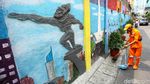 Mural 3D Bertema Kota Jakarta Warnai Kawasan Taman Sari