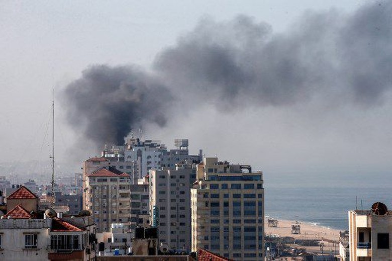 Baku Tembak Pasukan Israel-Palestina di Gaza, Suasana Mencekam Baku Tembak Pasukan Israel-Palestina di Gaza, Suasana Mencekam