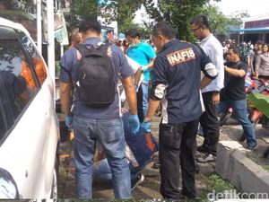 Suasana Olah TKP Bom Bunuh Diri di Polrestabes Medan