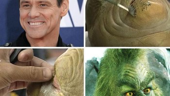 Jim Carrey dalam film How The Grinch Stole Christmas. Foto: Bored Panda