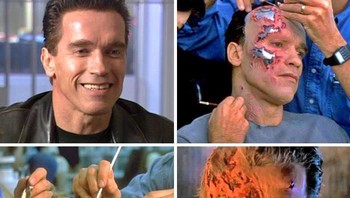 Arnold Schwarzenegger dalam film Terminator. Foto: Bored Panda
