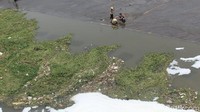Dia menduga sumber polusi tersebut berasal dari limbah pabrik. Saat kemarau limbah tersebut banyak mengendap, namun pada awal penghujan endapan tersebut ikut terbawa air.